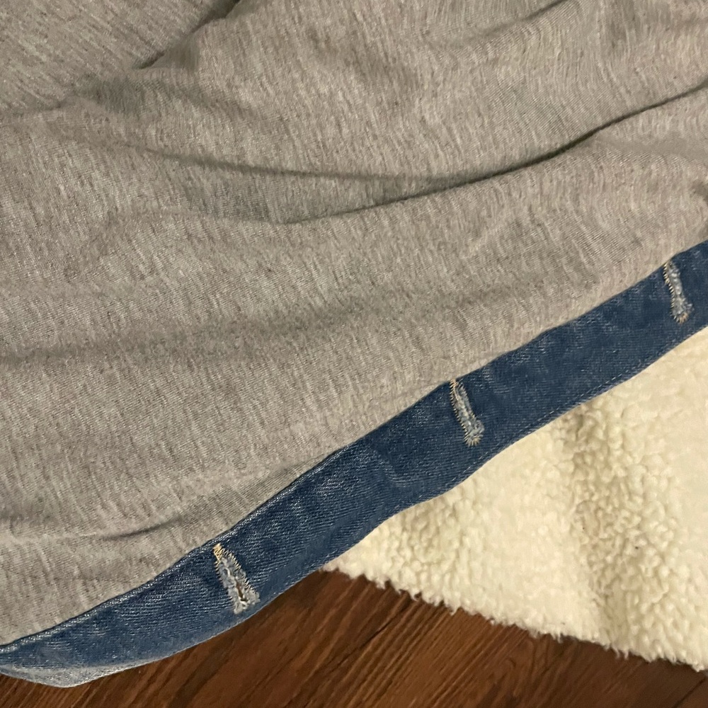 Sherpa/jean jacket with lining. - Picture 2 of 3